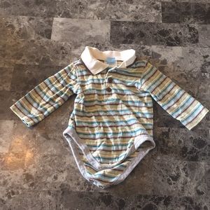 Long Sleeved Stripped Onesie